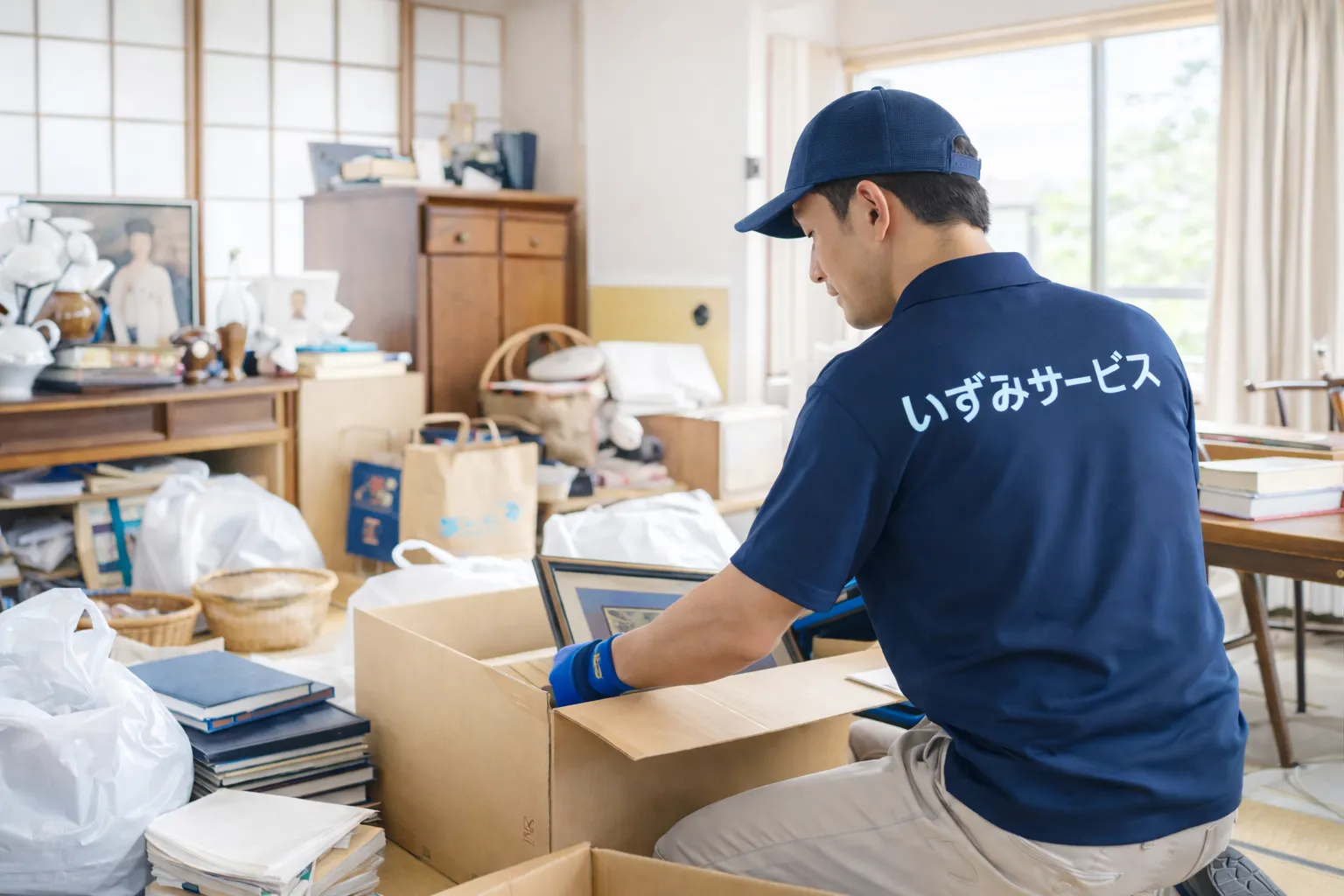 小山市の遺品整理サービスの作業イメージ